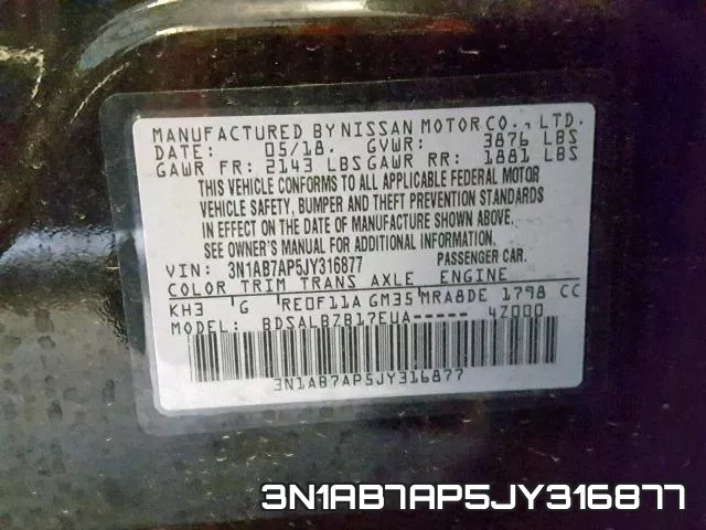 3N1AB7AP5JY316877 фото 2