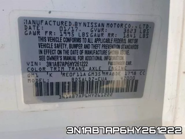 3N1AB7AP6HY261222 фото 2