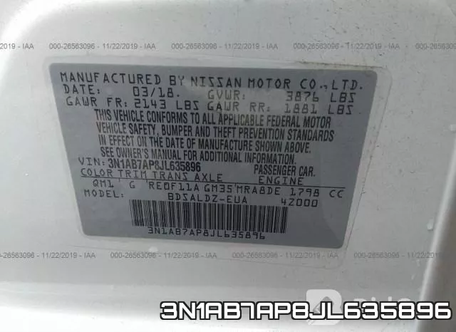 3N1AB7AP8JL635896 фото 10
