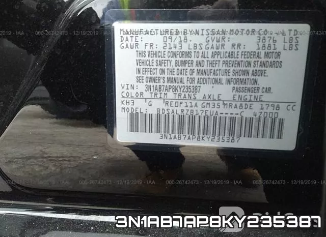 3N1AB7AP8KY235387 фото 10