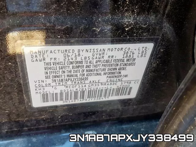 3N1AB7APXJY338499 фото 2