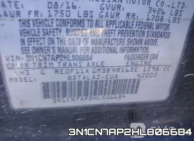 3N1CN7AP2HL806684 фото 10