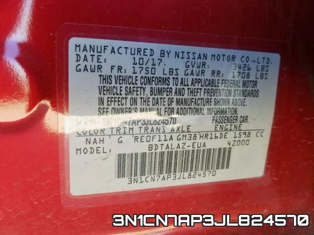 3N1CN7AP3JL824570 фото 2