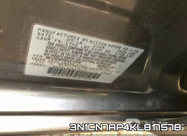 3N1CN7AP4KL817578 фото 10