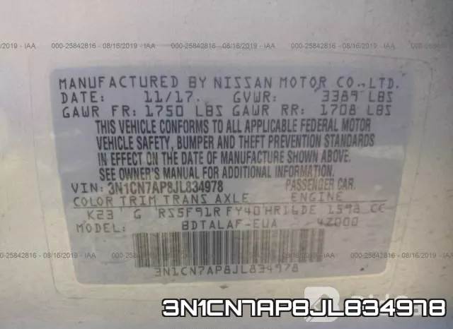 3N1CN7AP8JL834978 фото 10