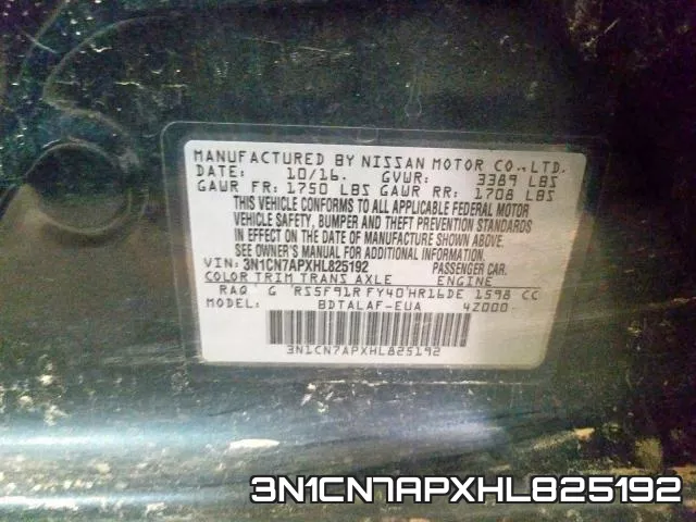 3N1CN7APXHL825192 фото 2
