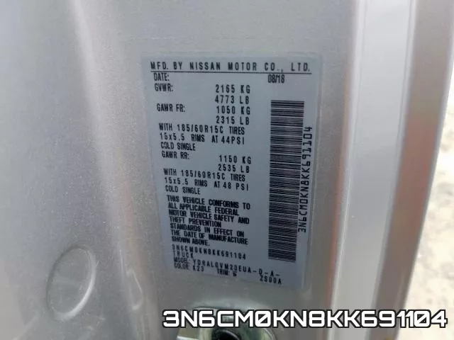 3N6CM0KN8KK691104 фото 2