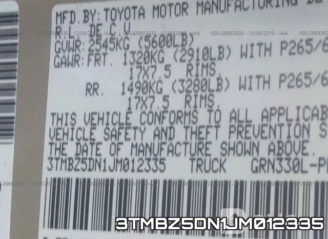 3TMBZ5DN1JM012335 фото 10