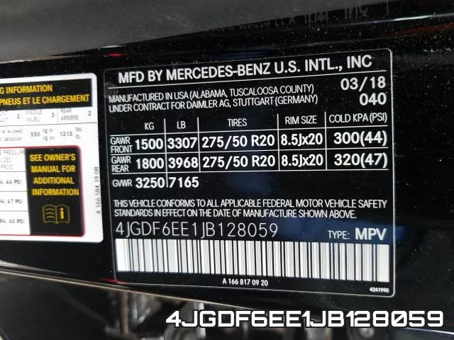 4JGDF6EE1JB128059 фото 2