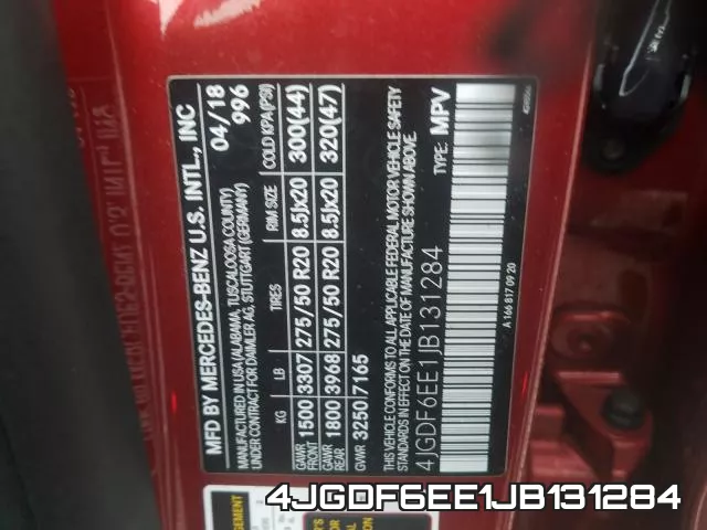 4JGDF6EE1JB131284 фото 2
