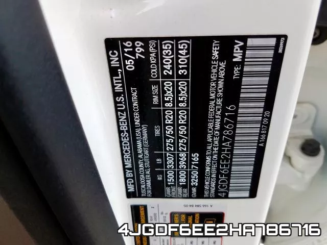4JGDF6EE2HA786716 фото 2