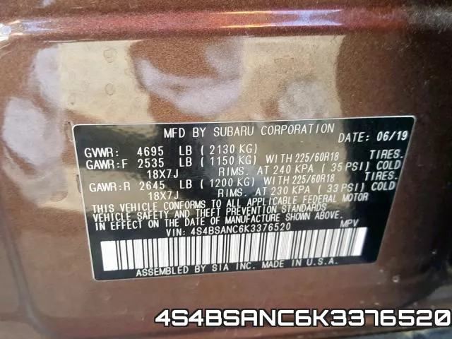 4S4BSANC6K3376520 фото 2