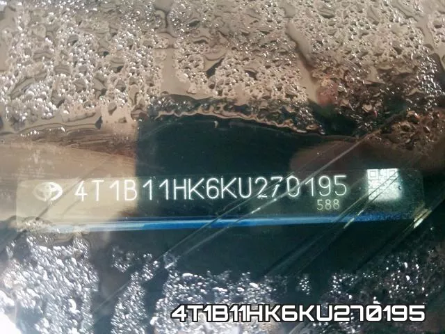 4T1B11HK6KU270195 фото 2