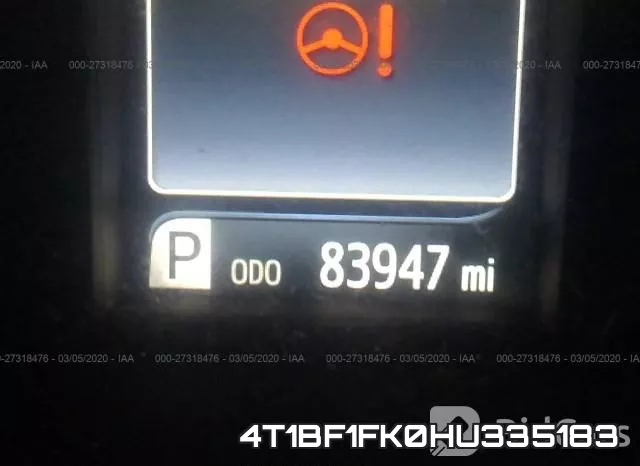 4T1BF1FK0HU335183 фото 8