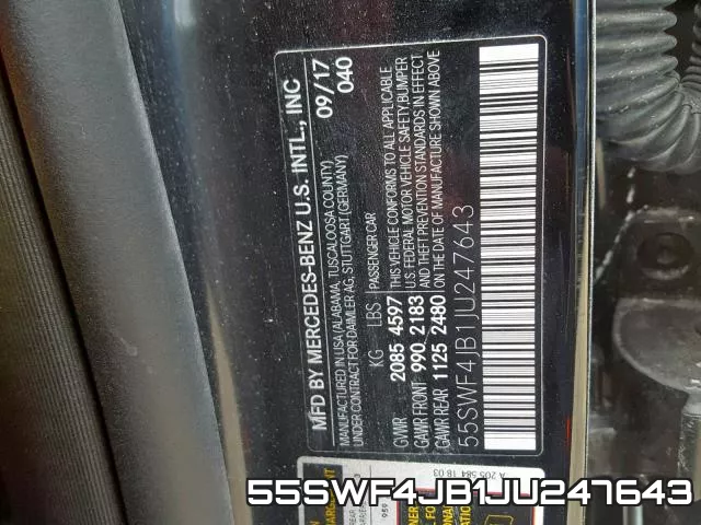 55SWF4JB1JU247643 фото 2