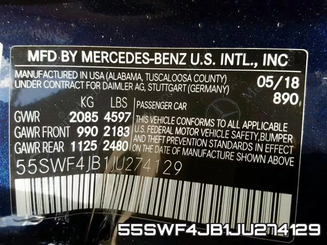 55SWF4JB1JU274129 фото 2