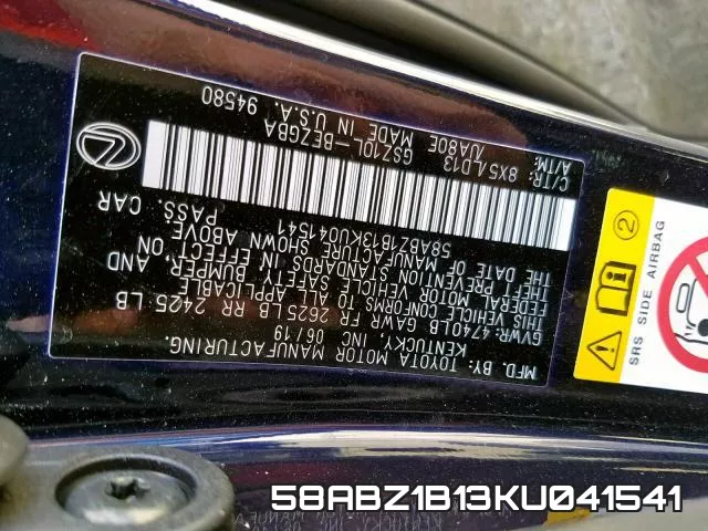 58ABZ1B13KU041541 фото 2
