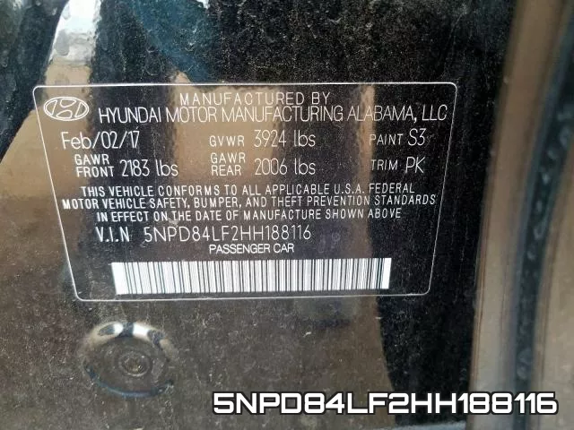 5NPD84LF2HH188116 фото 2