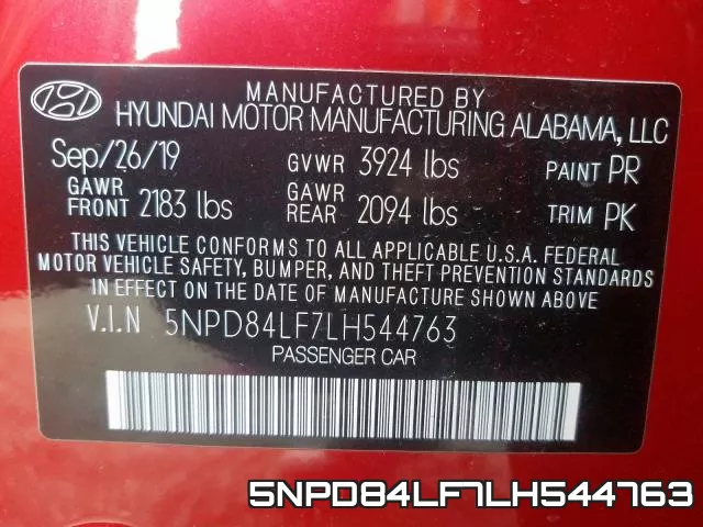 5NPD84LF7LH544763 фото 2