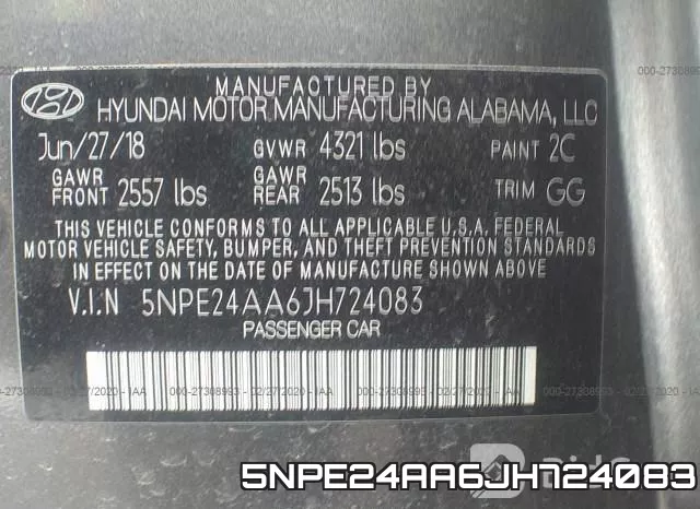 5NPE24AA6JH724083 фото 10
