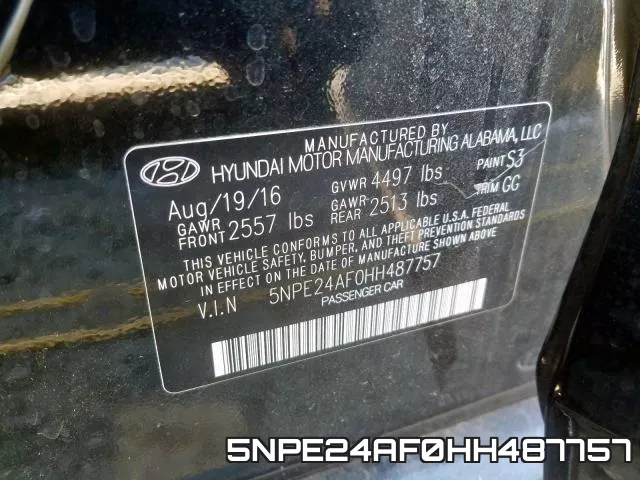5NPE24AF0HH487757 фото 2