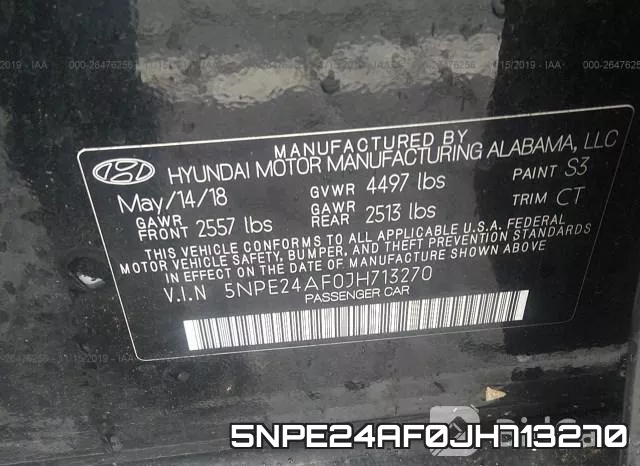 5NPE24AF0JH713270 фото 10
