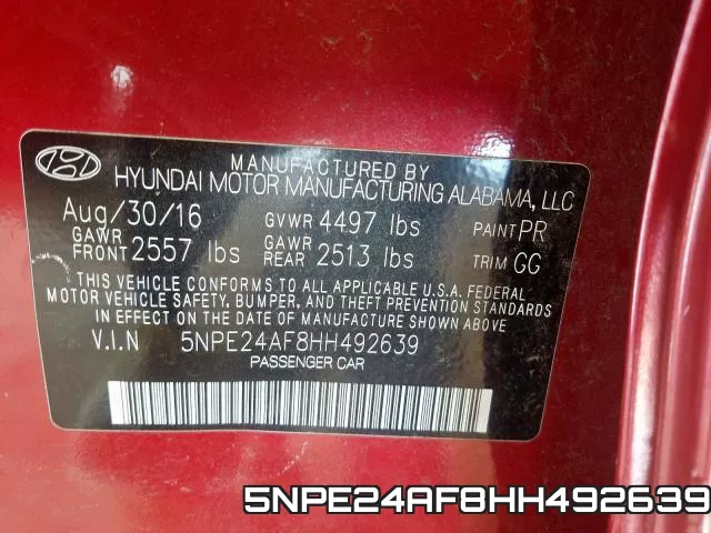 5NPE24AF8HH492639 фото 2