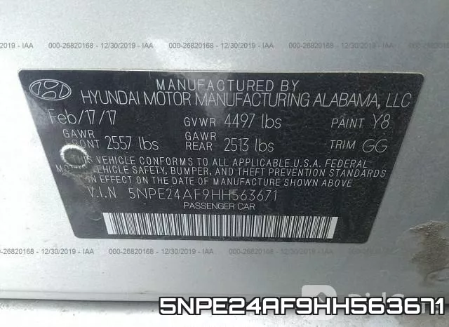 5NPE24AF9HH563671 фото 10