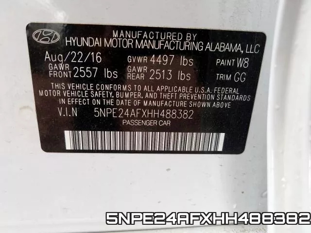 5NPE24AFXHH488382 фото 2