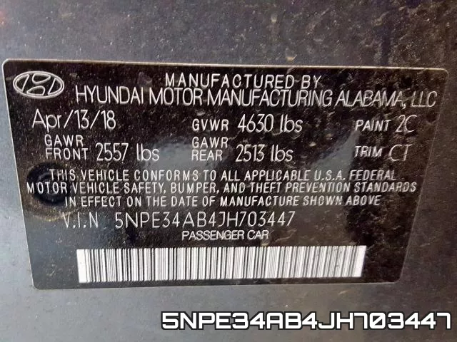 5NPE34AB4JH703447 фото 2