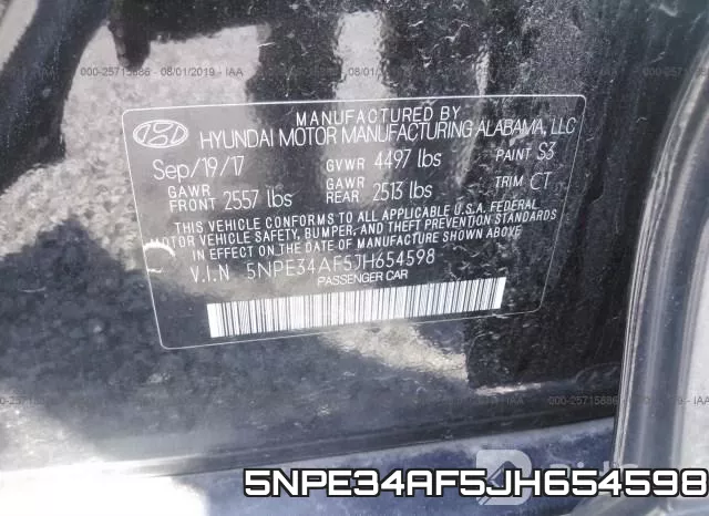 5NPE34AF5JH654598 фото 10