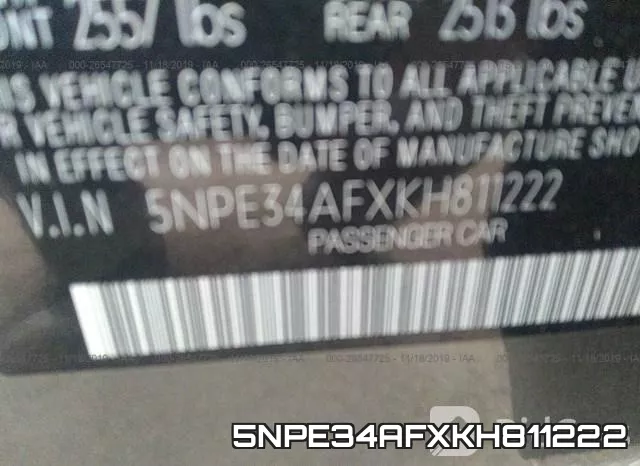 5NPE34AFXKH811222 фото 10