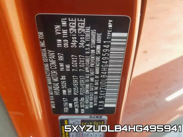5XYZUDLB4HG495941 фото 2
