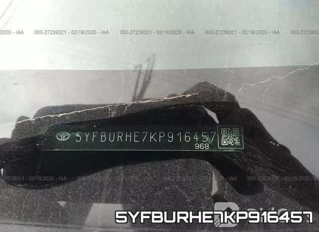 5YFBURHE7KP916457 фото 10