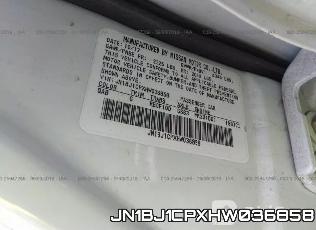 JN1BJ1CPXHW036858 фото 10
