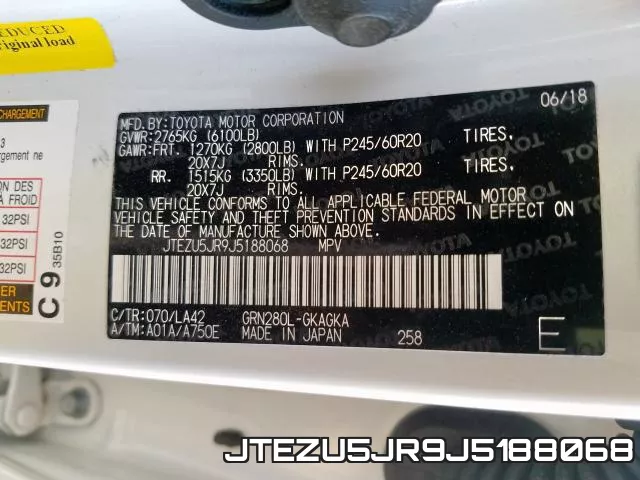 JTEZU5JR9J5188068 фото 2
