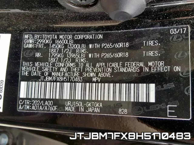 JTJBM7FX8H5170483 фото 2