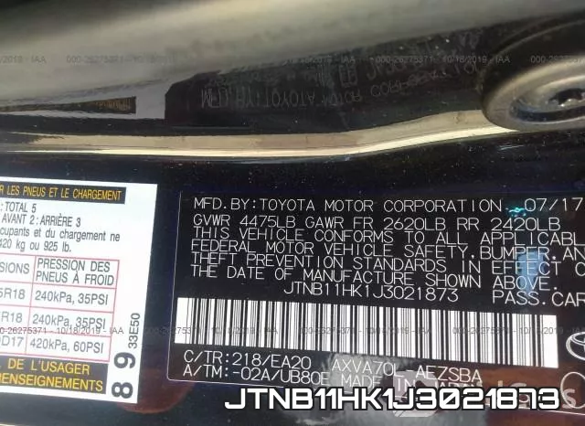 JTNB11HK1J3021873 фото 10