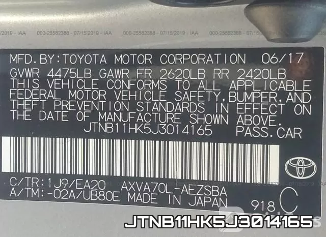 JTNB11HK5J3014165 фото 10