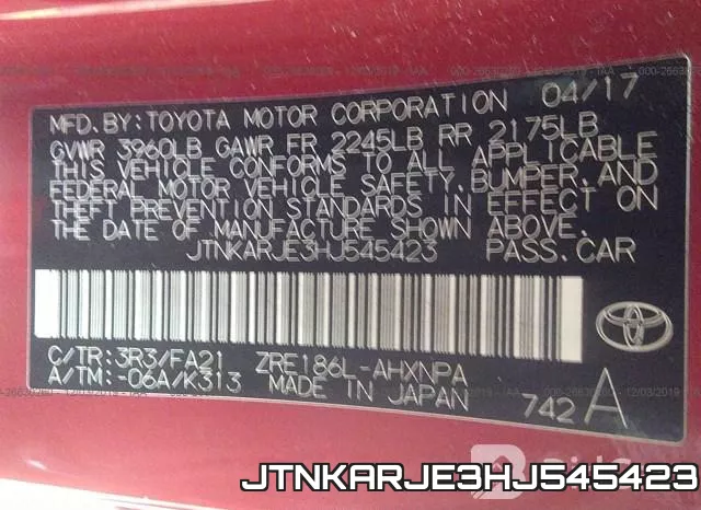 JTNKARJE3HJ545423 фото 10