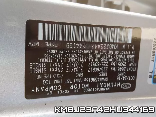 KM8J23A42HU344169 фото 2
