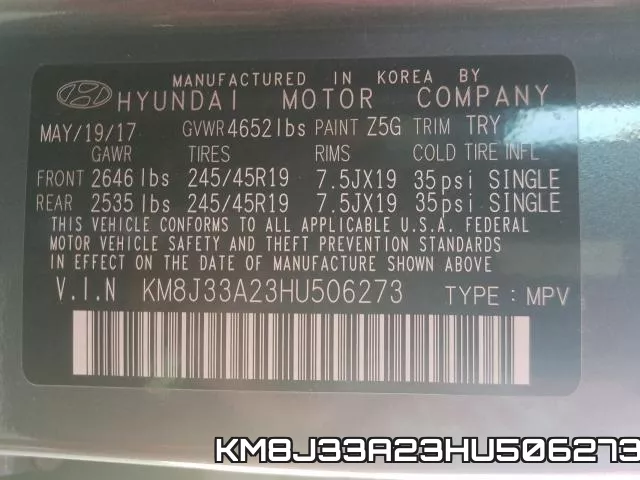KM8J33A23HU506273 фото 2