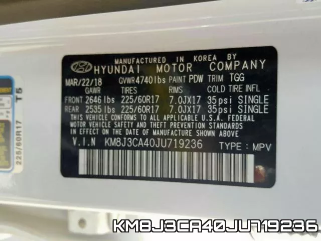 KM8J3CA40JU719236 фото 2