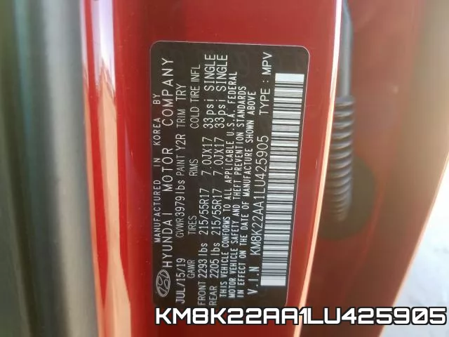KM8K22AA1LU425905 фото 2