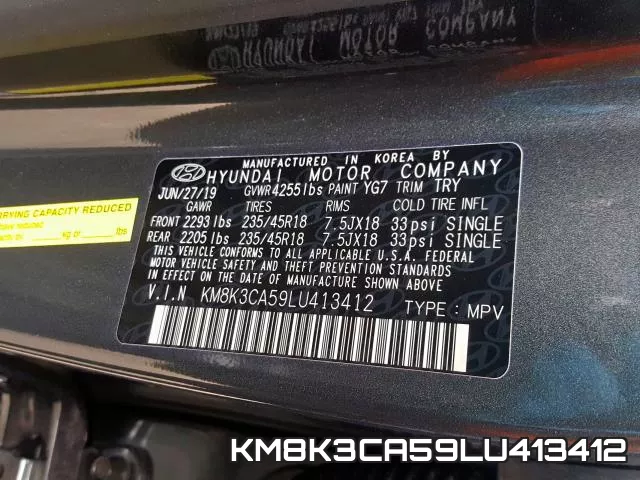 KM8K3CA59LU413412 фото 2