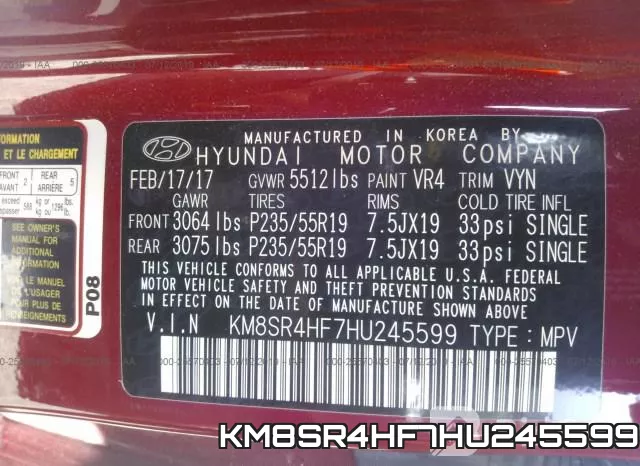 KM8SR4HF7HU245599 фото 10