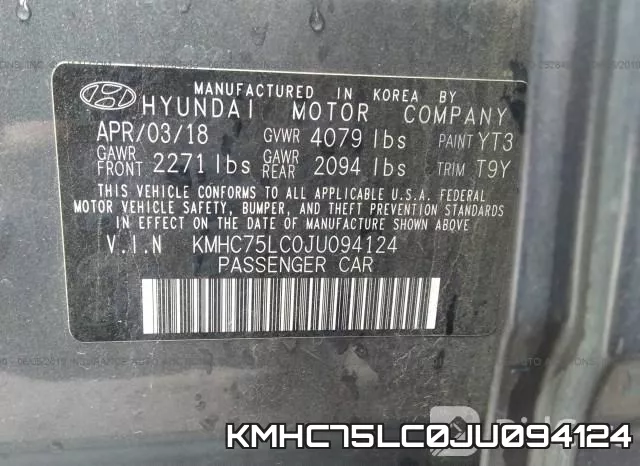 KMHC75LC0JU094124 фото 10