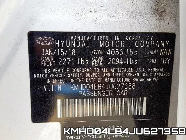 KMHD04LB4JU627358 фото 2
