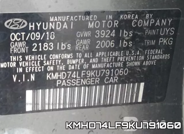 KMHD74LF9KU791060 фото 10