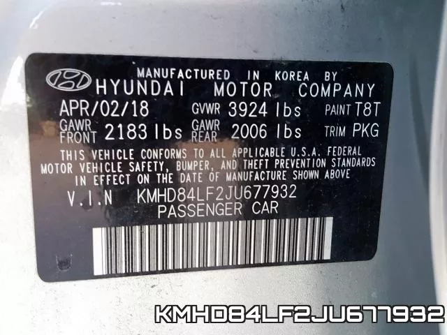 KMHD84LF2JU677932 фото 2